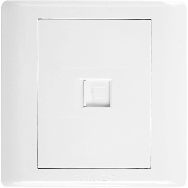 Feidiao switch socket panel computer network cable socket network socket panel 86 type A3 Jiarun white