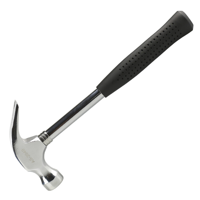 Ausum hammer steel pipe handle sheep horn hammer hammer woodworking hammer tool 8oz hammer multifunctional nail hammer as-2040