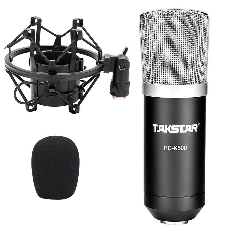 Takstar Teana pc-k500 paperback condenser microphone computer recording k-song professional condenser microphone black