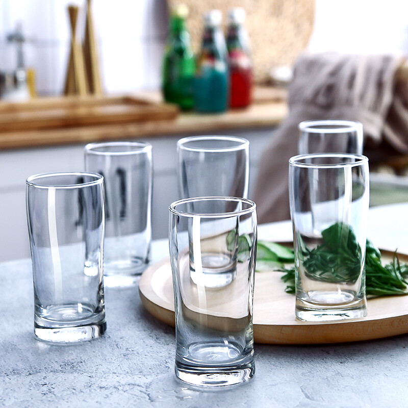 Ocean Thailand imported glass cup household drinking cup milk cup beer juice cup tea cup 6 sets