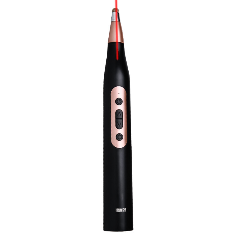 Whist I6 black ppt page turning pen red laser page turning pen telescopic pointer laser pen capacitance pen