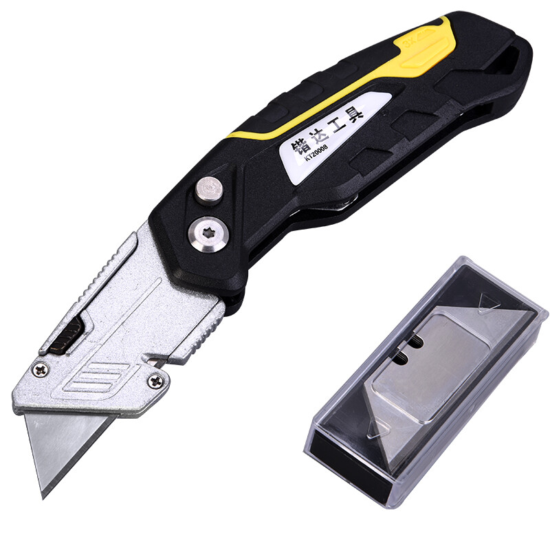 Kata art knife heavy folding knife wallpaper knife wallpaper knife film sticking knife multifunctional leather cutting knife safe and practical knife kt20008