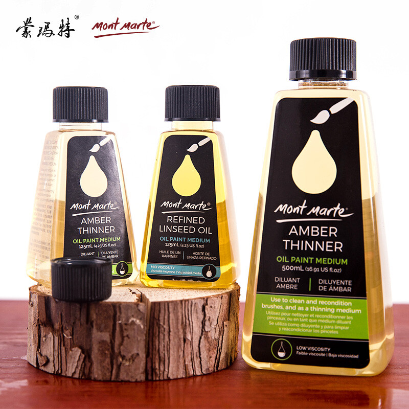 Australian Montmarte oil painting odorless diluent pigment transparent toner oil painting medium 500ml momd5004