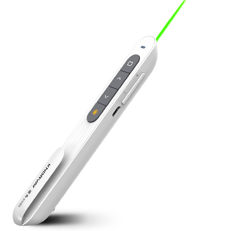 Knorvay n76c laser pen green light page turning pen ppt remote control pen page turning demonstrator white