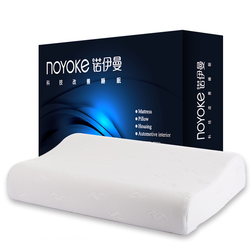 Noyoke Yunxiang wave natural latex pillow cervical neck protection pillow core large