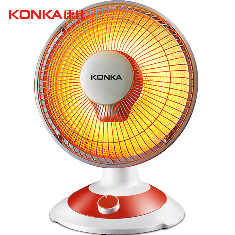 Konka heater household / electric heater / desktop small solar electric heating two-stage regulating speed heat dumping power-off kh-ty15