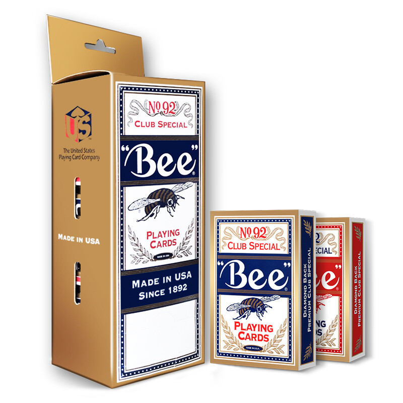 Bee bee poker, a 12 Pair Pack imported from the United States (6 red and 6 blue)