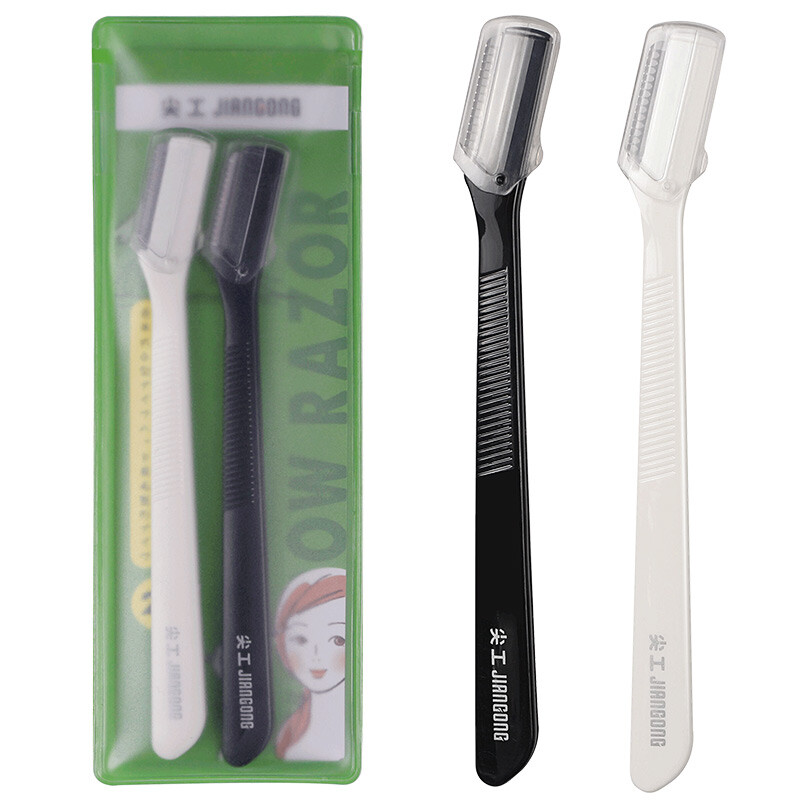 Jiangong Japanese small knife head eyebrow trimming knife high density protective net (2 sets)