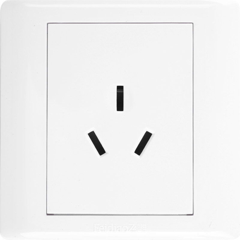 Feidiao switch socket panel 16A air conditioning socket high power three hole power water heater socket 86 type A3 Jiarun white
