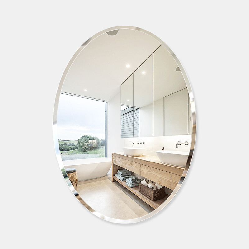 Foojo oval bathroom mirror bathroom mirror cosmetic mirror 50 * 70cm