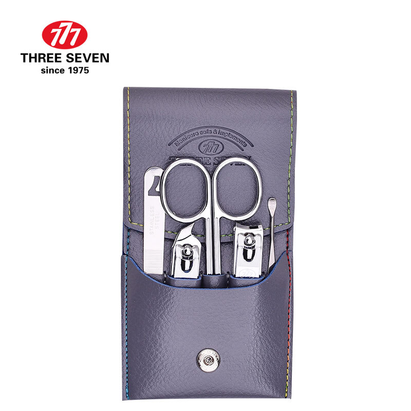 777 (three seven) Nail Clipper Set Nail Clipper nail clipper Manicure Set 5-piece set tsm-713 gray [special counter]