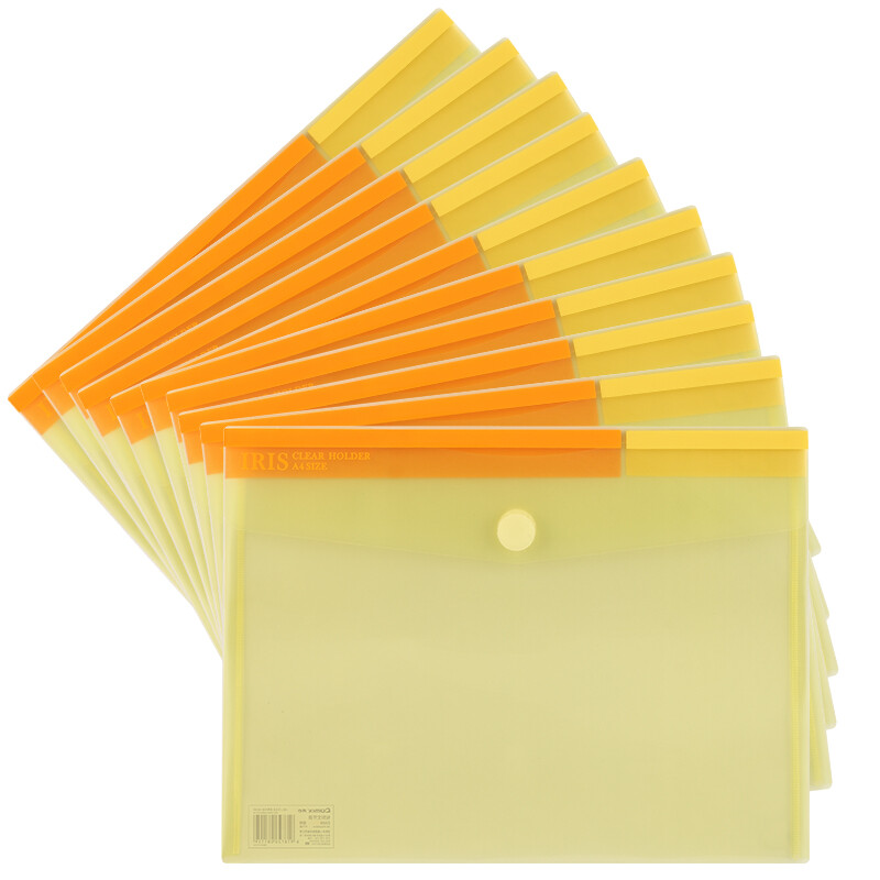 Comix 10 buckle bags / document bags / data bags yellow ea69