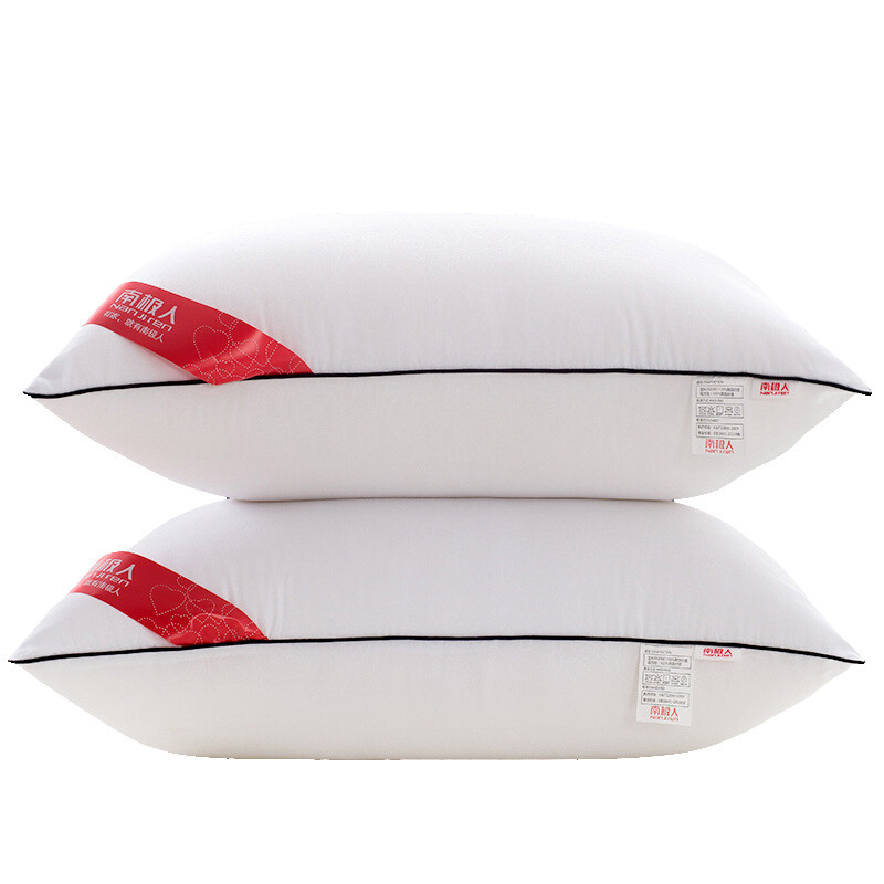Antarctica pillow star hotel feather velvet pillow core washable neck pillow full and comfortable 48 * 74cm (single)