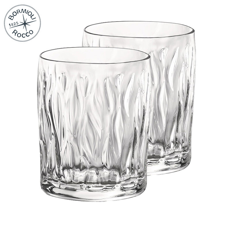 Bormioli Rocco imported from Italy wind household glass water cup 300ml * 2 pieces