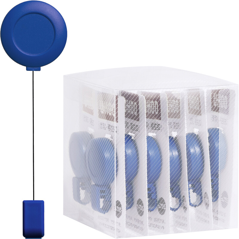 Uhoo 6705 easy pull buckle Blue 12 pieces / box certificate card sleeve chest card telescopic clip