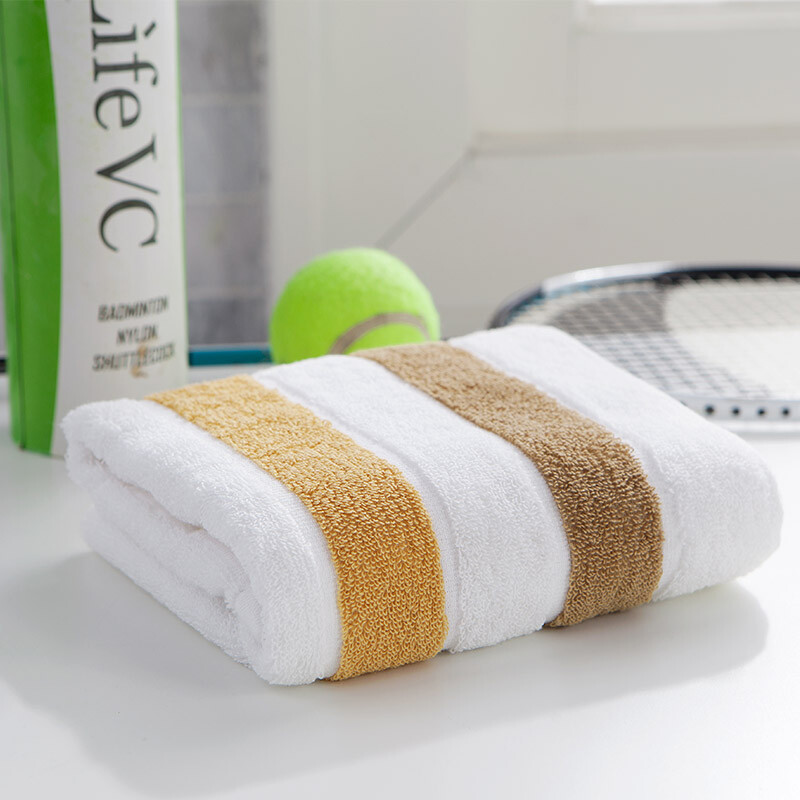 Grace towel home textile sports series pure cotton strong absorbent antiperspirant towel single pack Brown 90 * 34cm 128G