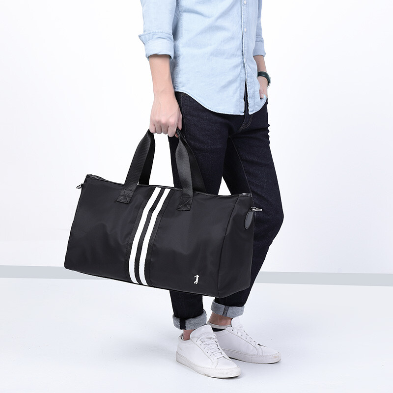 Golf golf travel bag waterproof increased capacity luggage bag men's and women's fitness bag contrast color handbag fashion travel bag men's business bag d8bv64894s black