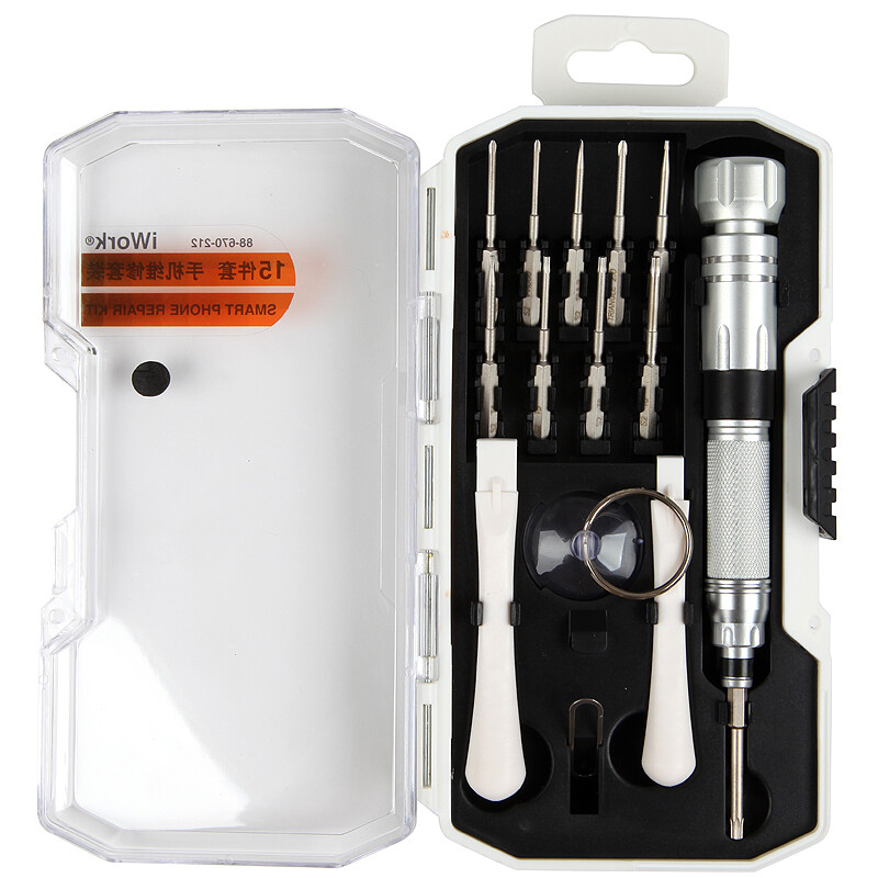 Santo 15 piece professional precision screwdriver set Apple mobile phone maintenance tool aluminum alloy handle S2 screwdriver 88-670-212