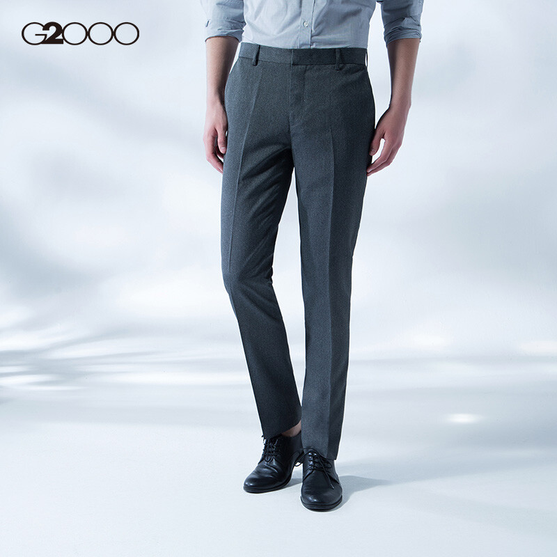 G2000 men's business casual pants men's new formal slim fit men's suit pants suit pants 00050021 gray / 94 29 / 165