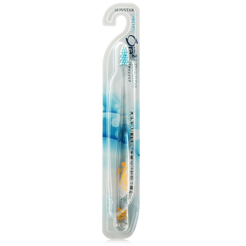 Ora2 bright white clean toothbrush (Medium hair, high density planting hair, soft touch color, distributed randomly)