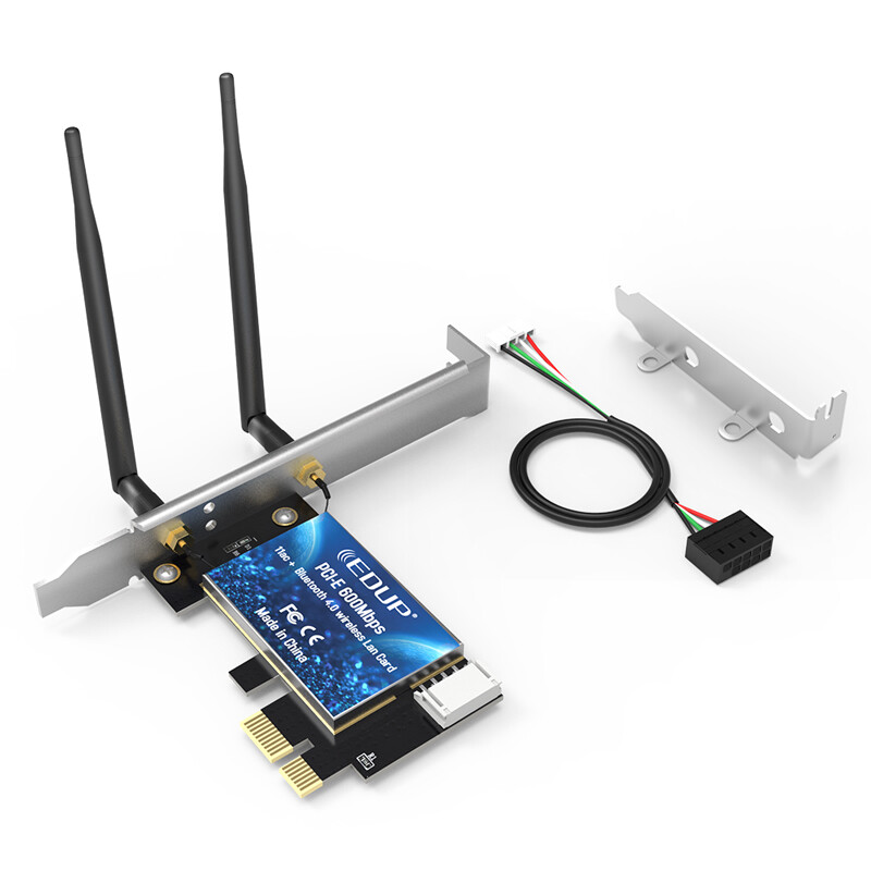 EDUP ep-9619 600m dual band PCI-E wireless network card WiFi wireless module 4.0 Bluetooth adapter desktop computer WiFi receiver / transmitter