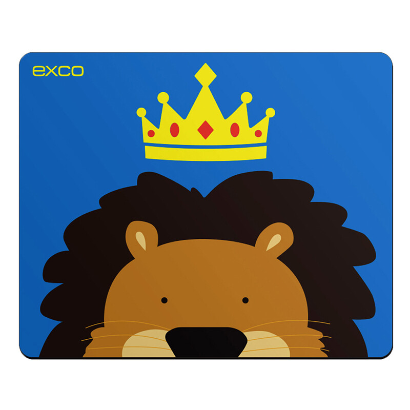 Yishiku EXCO lion king cartoon animal mouse pad small thickened office and home game pad cute creative animation bottom anti slip msp012