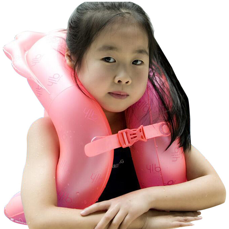 Yonglebao sixth generation column swimming ring lifebuoy children adults learn to swim back floating arm ring s red height 115-135cm