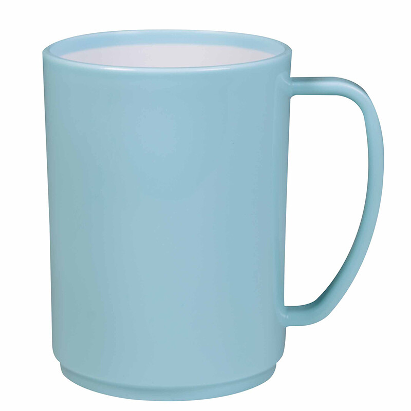 Camellia gargle cup tooth brushing cup Jimei bicolor Mug blue 054005*