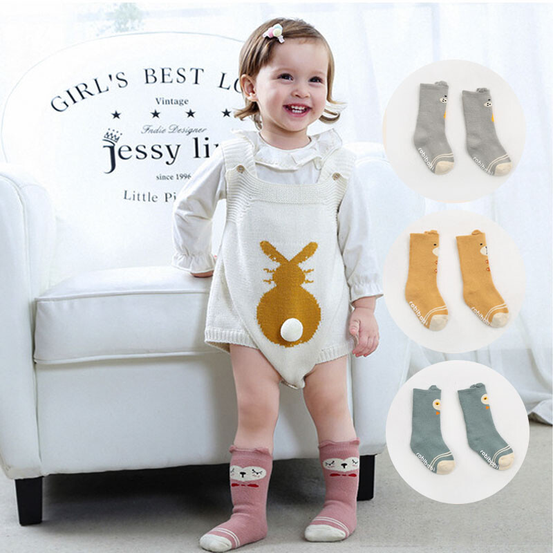 9i9 jiuaijiu Baby Socks 3 pairs of children's middle tube socks baby socks 1800864