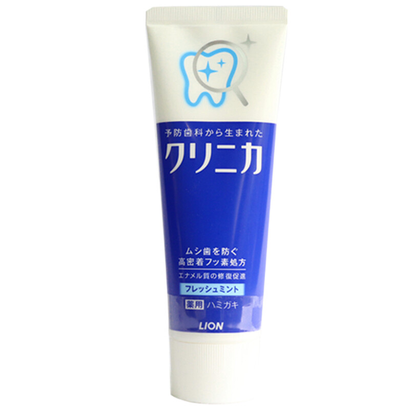 Lion tooth Lijia tooth strengthening toothpaste (super cool mint) 130g (shipped with new and old packaging) (imported from Japan)