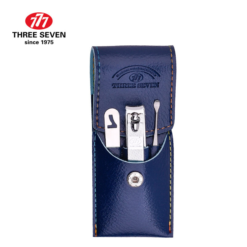 777 (three seven) Nail Clipper Set Nail Clipper nail clipper Manicure Set 3-piece set tsm-711 blue [special counter]