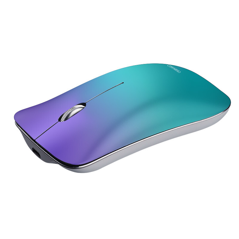 Infic pm9 Rechargeable Wireless Mouse mute ultra-thin 2.4G lithium battery small hand girl home laptop office Apple Mac Notebook Mouse Blue Ying purple