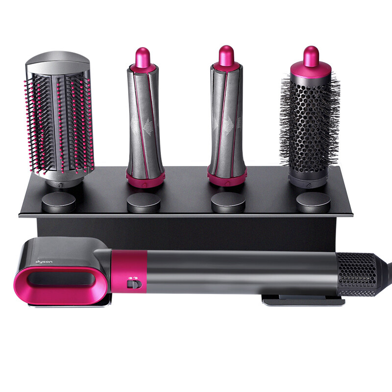 Bubm Dyson curl stick storage rack non perforated storage rack Dyson net red curl stick storage rack hair dryer hd13-jd black