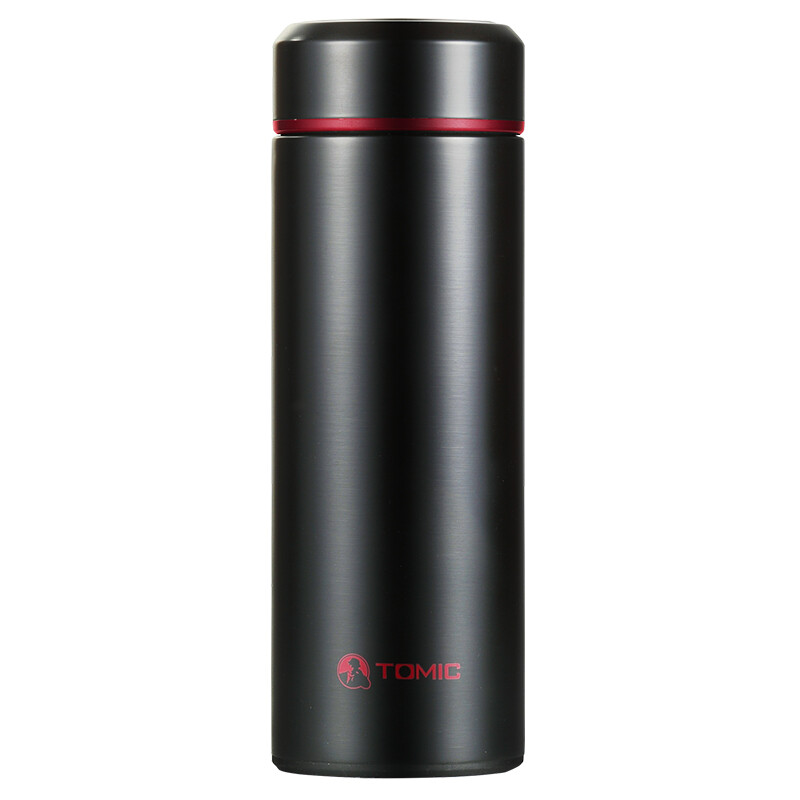 Tomic thermos cup 999 Sterling Silver 316 stainless steel silver inner cup men's and women's business tea cup 1066s 430ml black