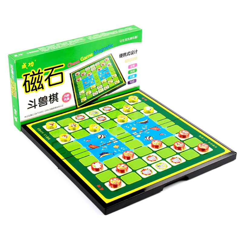 Successful beast fighting chess magnet folding chessboard set 5214 portable cartoon puzzle card game board game puzzle toy adult chess toy table game