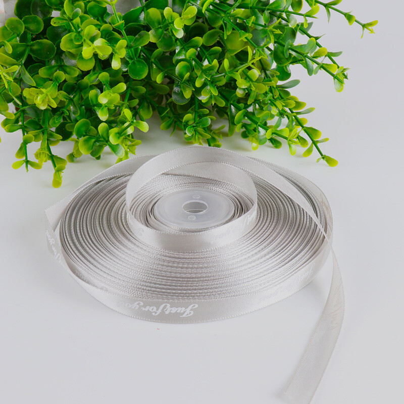 Tatanice creative gift ribbon gift box packaging ribbon flower accessories holiday party decoration materials room layout decoration ribbon 10mm width silver gray tsd1003