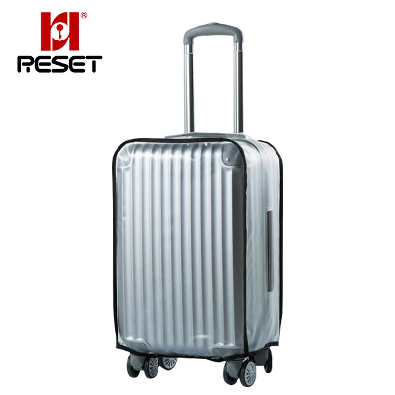 Reset rst-086 luggage case cover transparent PVC luggage case protective cover Trolley Case dust cover luggage case dust cover thickened 24 inch luggage case cover zipper