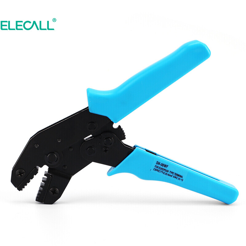 Elecall crimping pliers 0.5-6mm ²  Multifunctional ratchet type terminal crimping pliers cold pressing bare terminal pliers sn-06wf