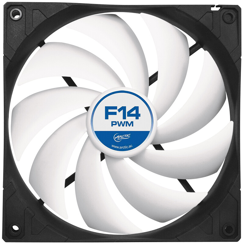 Arctic 14cm fan (4-pin PWM temperature control / CPU chassis fan / 4Pin speed regulation / f14pwmrev. 2)