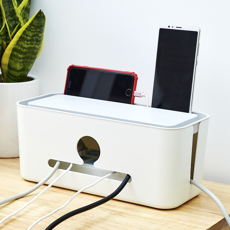 Huierjin hj-111 row plug storage box wire storage box finishing box desktop notebook power cord socket plug board towing board hub box