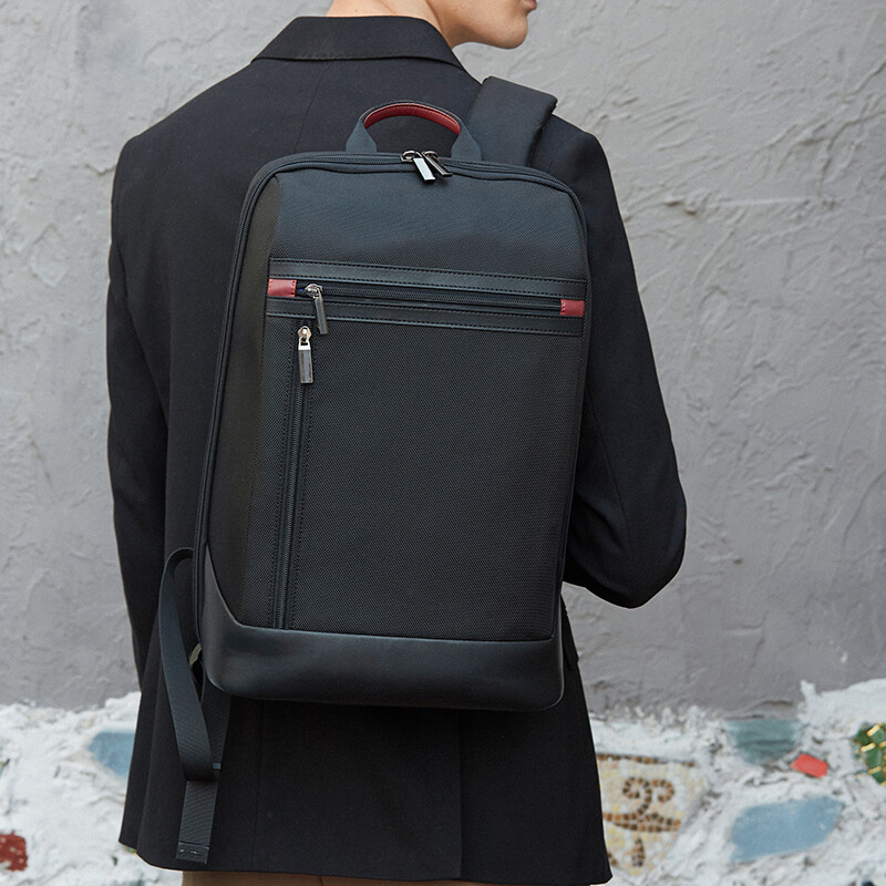 Jingdong jingzao fashion light business backpack simple, capable, light and comfortable hidden storage main warehouse black