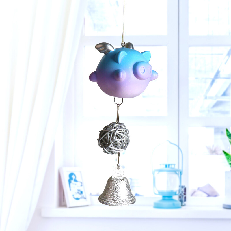 Tatanice creative gift wind chime little flying pig series Christmas birthday gift creative home decoration gift pendant bedroom accessories bb1073-7c