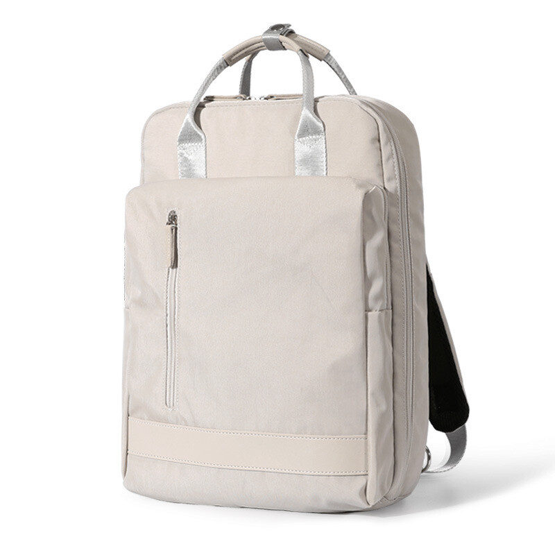 Computer bag women's backpack 18w-02 can put a trolley case. Female students are cute and versatile. Korean leisure college style Apple Lenovo air Dell laptop bag 14 inch gray