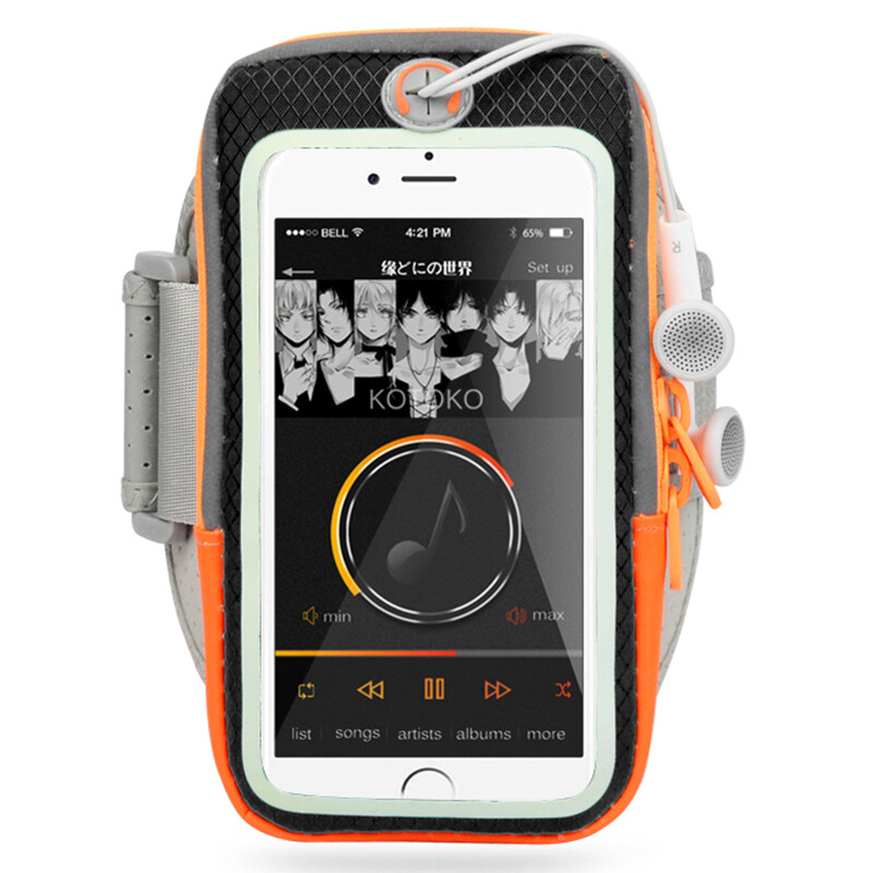 [like products] [Jingdong supermarket] wellhouse touch screen mobile phone arm bag outdoor running arm bag men's and women's sports arm belt riding wrist bag black L