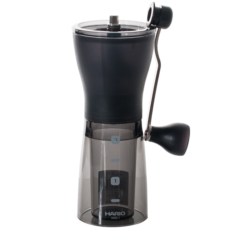 Hario Japanese hand coffee grinder ceramic grinding core adjustable mss-1dtb black