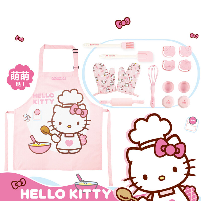Chef made Hello Kitty genuine authorized children's parent-child cake baking tool set household kt7071
