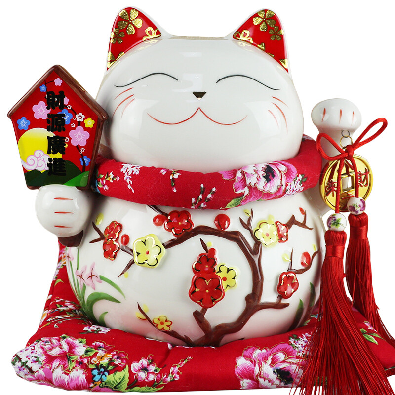 [Jingdong supermarket] Jinhuo Jinyun Zhaocai cat piggy bank opens gifts home housewarming piggy bank creative wedding gifts
