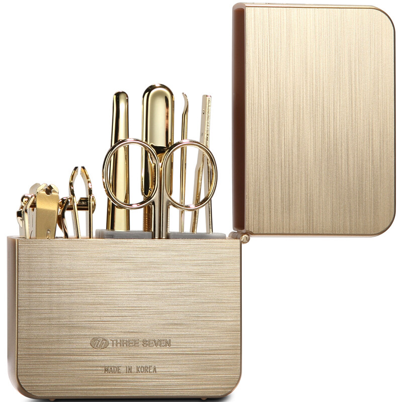 777 Nail Clipper Set Nail Clipper personal care and grooming combination 7-piece set ts-4112g gold (imported)