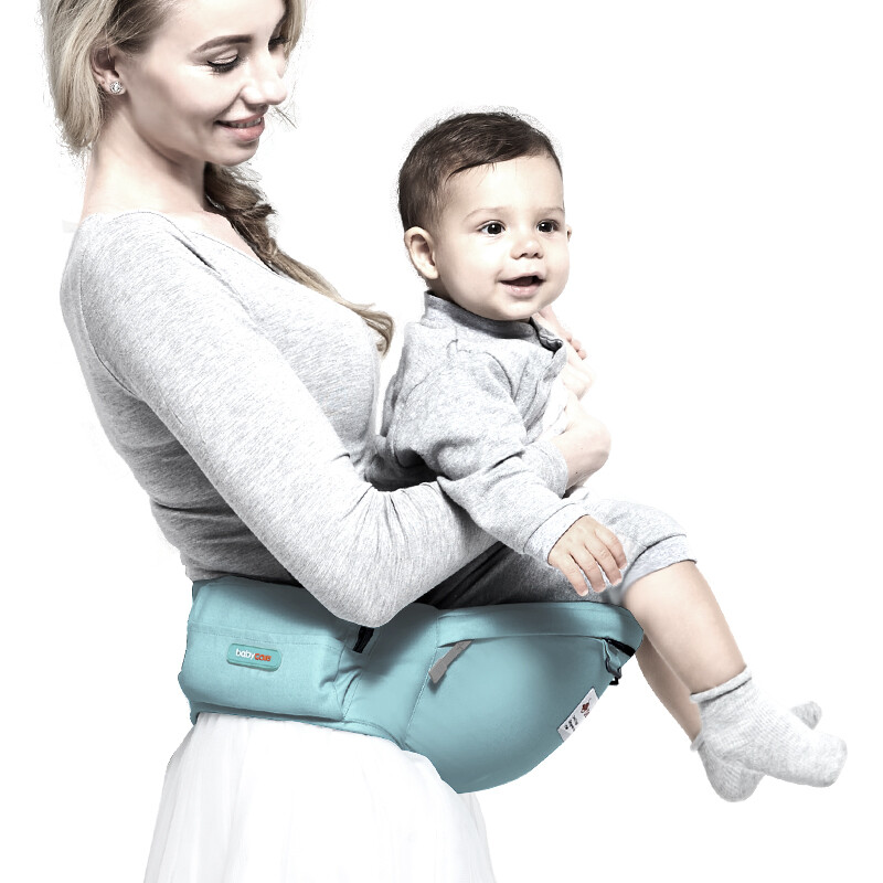 BabyCare newly upgraded baby waist stool silicone stool surface baby stool 101 Mint blue