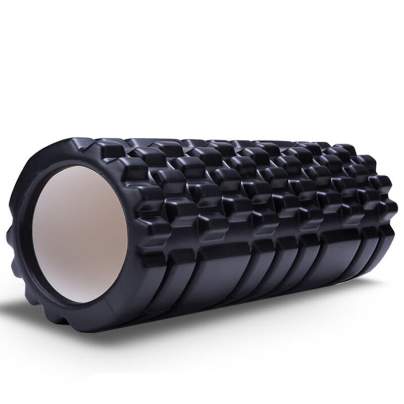 Du Wei Ke Yoga column hollow mace foam shaft drum wheel deep massage stick muscles relax black